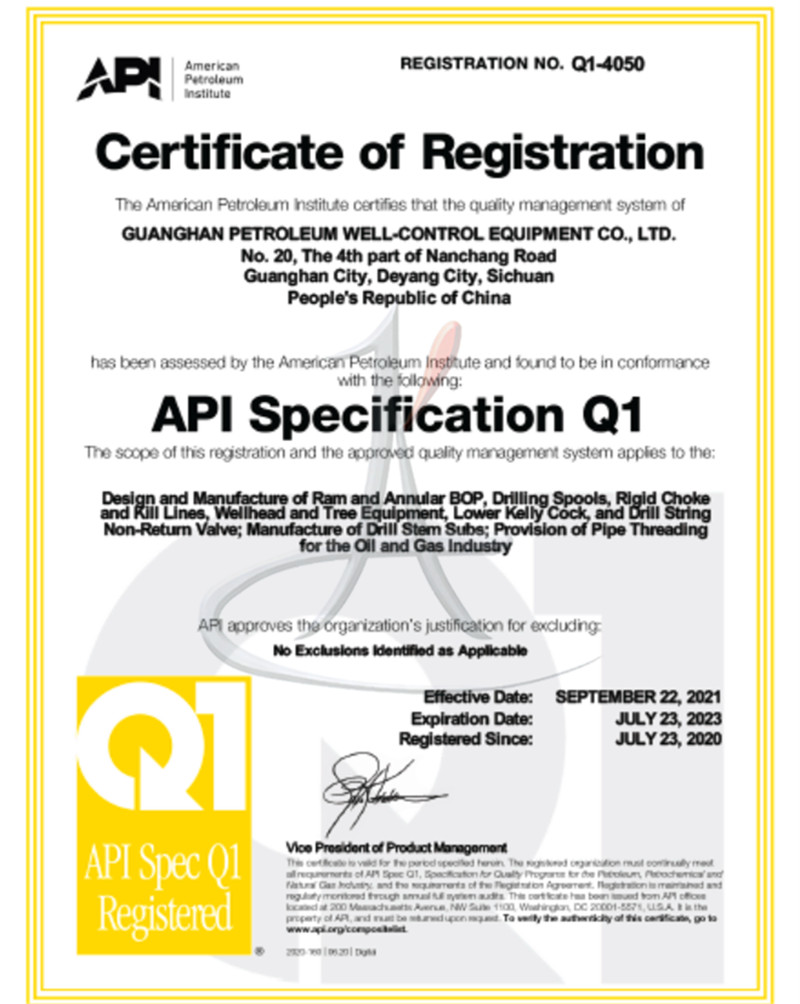API Q1 4050